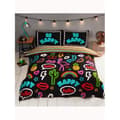 Miniatyrbild 2 av 2: Sängset - RAPPORT - Att vara glad neon - Dubbelt täckningspåse - Flerfärgad - 200x200cm