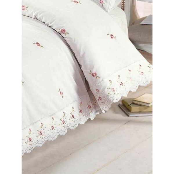 Sophie floral cream dubbelt påslakan och örngott set