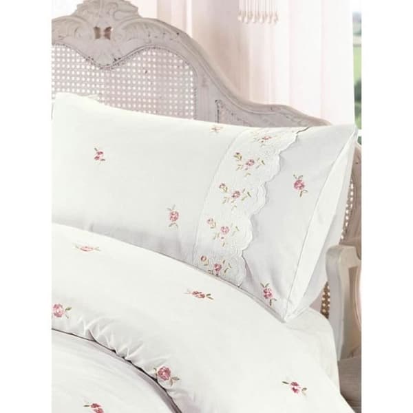 Sophie floral cream dubbelt påslakan och örngott set