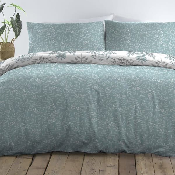 Drömmar - draperier - EMLDE31PGD - Emily - Lättskött 3-delat sängset för king size-säng i Duck Blue