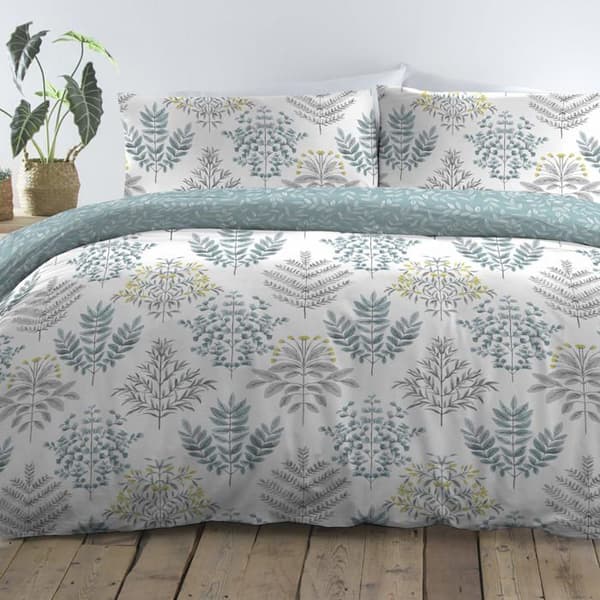 Drömmar - draperier - EMLDE31PGD - Emily - Lättskött 3-delat sängset för king size-säng i Duck Blue