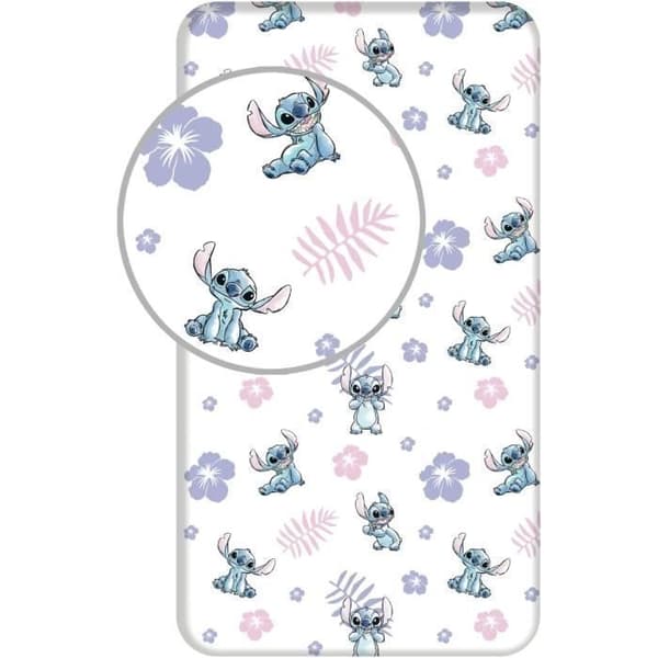 Sängset - Jerry Fabrics - Lilo & Stitch - 3 Delar - 100% Bomull - Maskintvättbar