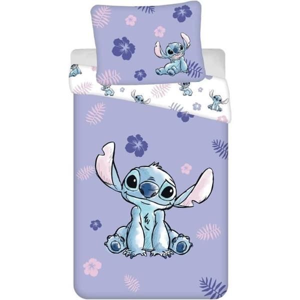 Sängset - Jerry Fabrics - Lilo & Stitch - 3 Delar - 100% Bomull - Maskintvättbar