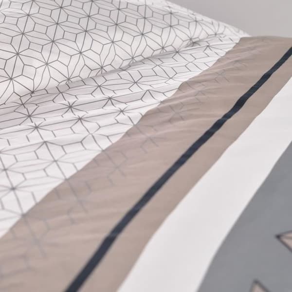 Parisänkysetti - TODAY - 240x200 cm - 100 % puuvillaa - Beige, mustavalkoinen