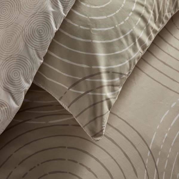 Bäddset - TODAY Crazy - Grafiskt tryck - 2 personer - 220 x 240 cm - Beige