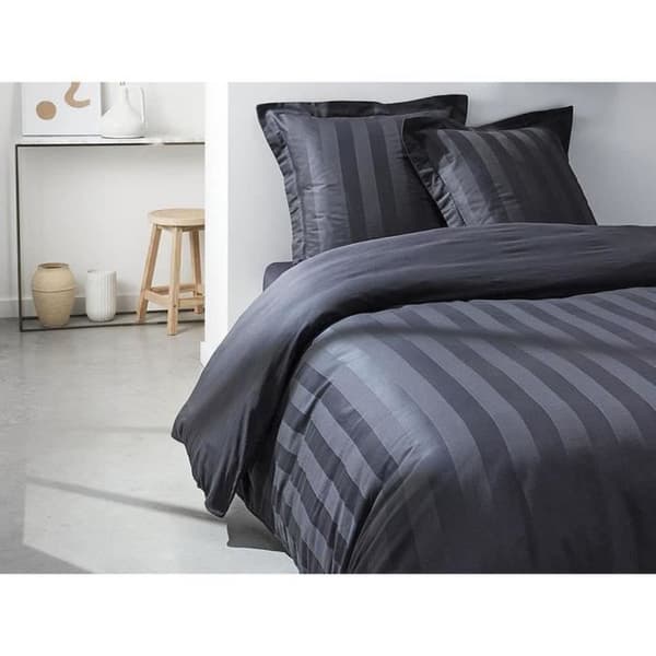 TODAY Prestige bäddset - 240 x 260 cm - 2 personer - 100 % bomullssatin - Antracitgrå