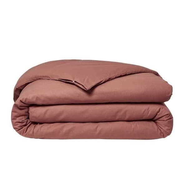 Today essential täckeöverdrag - 240 x 260 cm - 2 personer - 100% obehandlad bomull - terrakotta