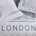 Miniatyrbild 2 av 4: Bäddset - TODAY - JAVA - 2 personer - 240x220 cm - Bomull - Londonmönster - Vit