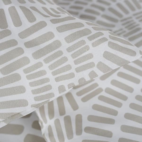 Mawira sengesæt - TODAY - 2 personer - 260 x 240 cm - 100% bomuld - Beige etnisk mønster