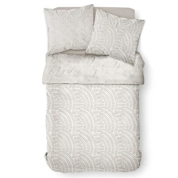 Mawira sengesæt - TODAY - 2 personer - 260 x 240 cm - 100% bomuld - Beige etnisk mønster