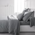 Miniatyrbild 2 av 3: TODAY Essential Påslakan - 220 x 240 cm - 2 personer - 100 % Enfärgad Bomull - Stål