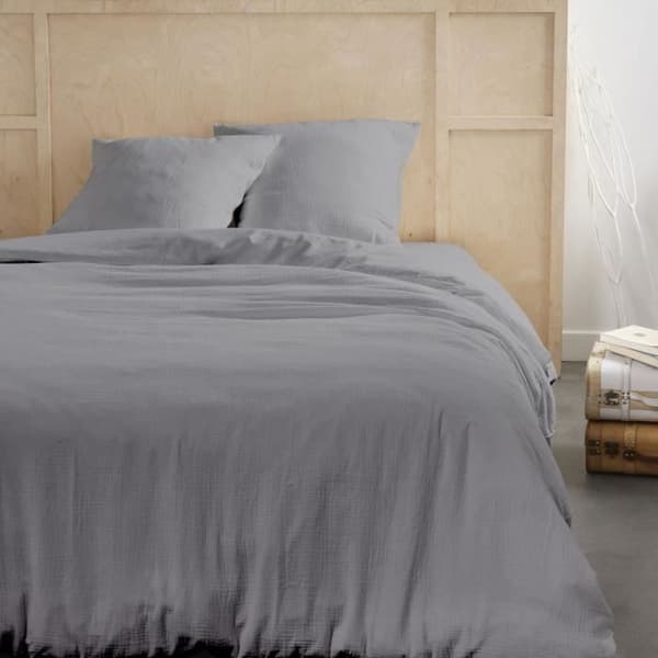 Bäddset - TODAY - 123325 - 2 personer - 240x220cm - Enkel bomullsväv - Stål