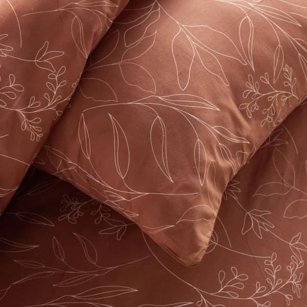 Sengesæt - TODAY Crazy - Blomsterprint - 2 personer - 220 x 240 cm - Orange