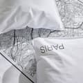 Miniatyrbild 4 av 4: Bäddset - TODAY - JAVA - 2 personer - 240x220 cm - Bomull - Paristryck - Vit