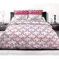 Miniatyrbild 1 av 4: HOME LINGE PASSION FRISE påslakanset - Bordeaux - 100% bomull 57 trådar