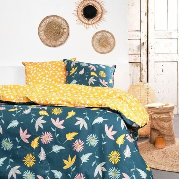 Bäddset - TODAY - Sunshine - Gul - 100% bomull - 57 trådar - 2 personer - 260x240cm