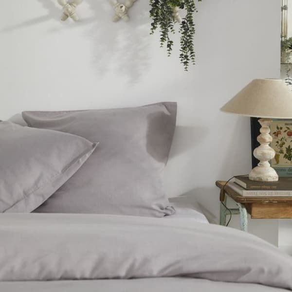 Dynebetræk - TODAY - CHARME - Chambray - Lysegrå Constance - 260 x 240 cm
