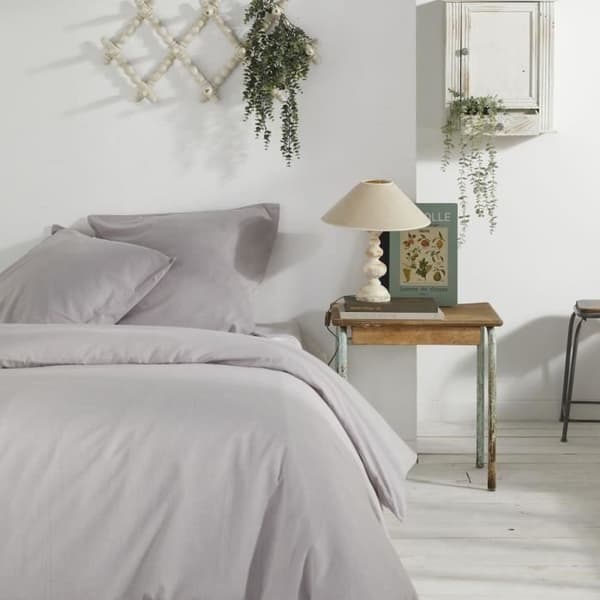Dynebetræk - TODAY - CHARME - Chambray - Lysegrå Constance - 260 x 240 cm