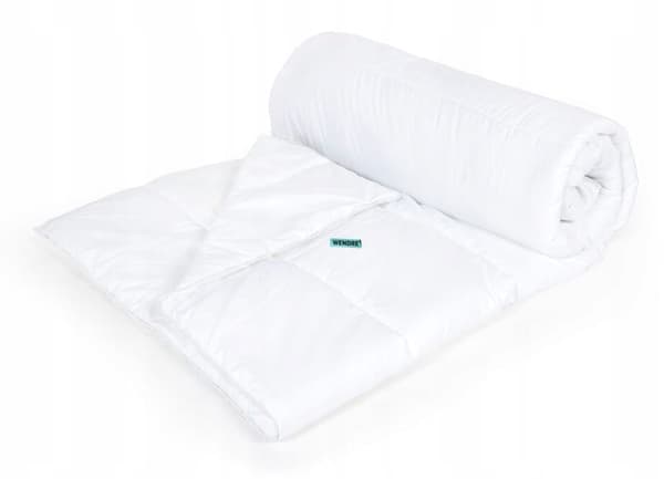 Medicinsk filt året runt 200x220 cm vit quiltad stor