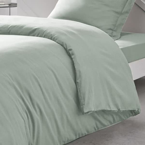 IDAG Essential påslakan - 140 x 200 cm - 1 person - 100% vanlig bomull - Celadon