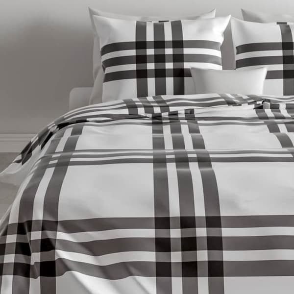 Duvetöverdrag - Zo! Home - Fyrkantig - Flanell 100% bomull - 200x220 cm - 2 örngott 60x70 cm