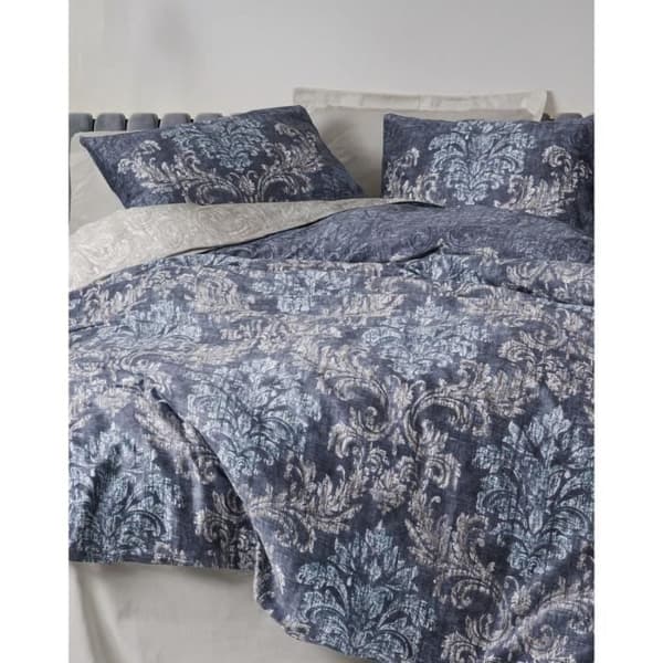 Sängkläder - 1 dubbelsängsdyna 220 x 240 cm + 2 kuddöverdrag 60 x 60 cm - Satin 100% bomull - Beige