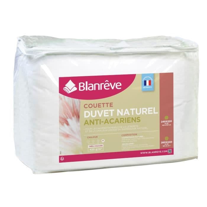 BLANREVE Natural Quilt Cotton Percale Down - Antimider - 240x260cm