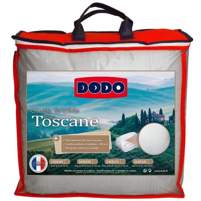 DODO toscansk tempereret dyne - 300 g / m² - 220 x 240 cm - Hvid