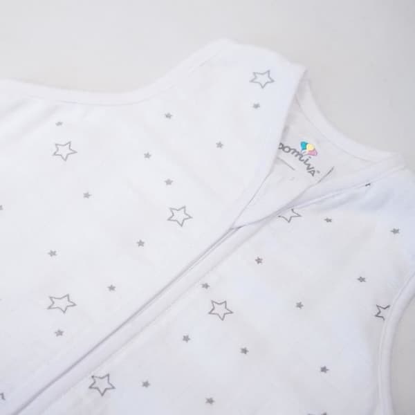 DOMIVA Bambu muslin sovsäck - 0-6m 70cm - Stjärntryck