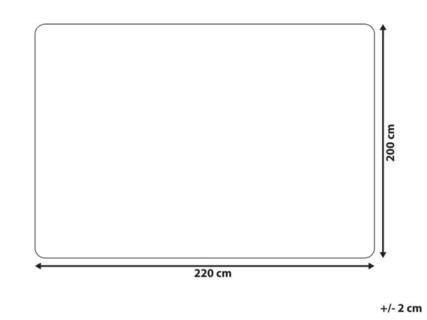 Överkast Svart Polyester Akryl 200 x 220 cm Fuskpäls Lättskött Mjuk Sovrum