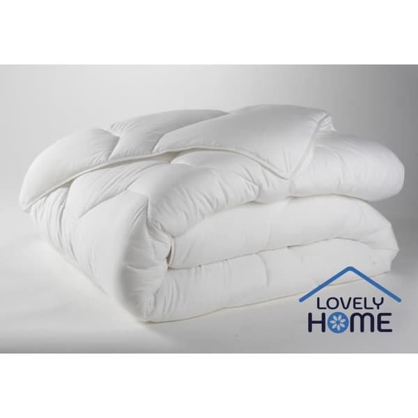 Tempererat täcke 350gr/m² Anti-dammkvalster LOVELY HOME - 240x260 cm - Vit