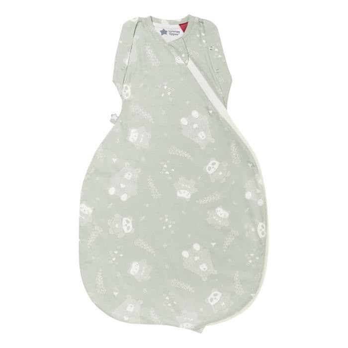 Tommee Tippee - Swaddling Sovsäck - Original Grobag - Mjukt bomullsrikt tyg - 2,5 TOG - 3-6 månader - Woodland Gro Friends