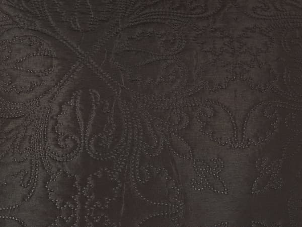 Sängöverkast och kuddar Brun Polyestertyg 160 x 220 cm Präglat mönster Dekorativa sängkläder Klassisk design Sovrum