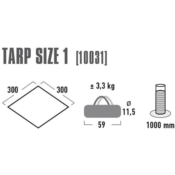 High Peak Tarp 1 - brun