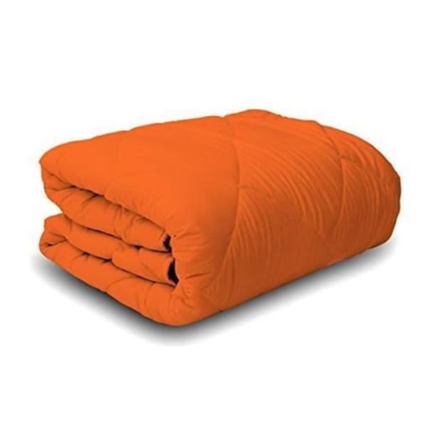 Sängkappa - ELEGANT - T-EL-1P - Flerfärgad (Orange-Gul) - 220 x 260 cm - Varm