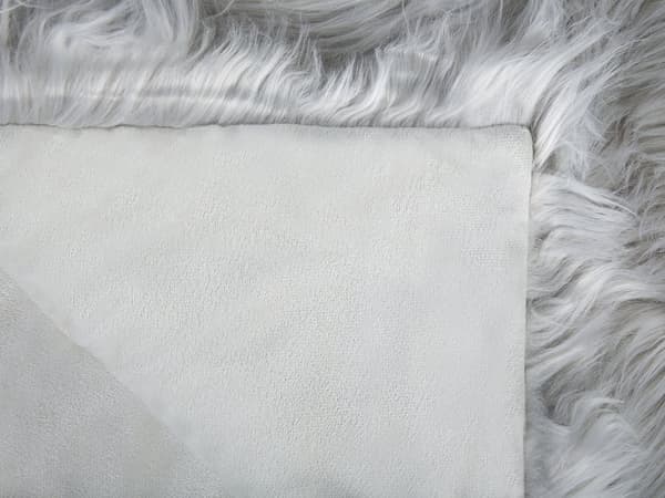 Sengeteppe Grå Mykt Stoff 200 x 220 cm Fuskepelspledd