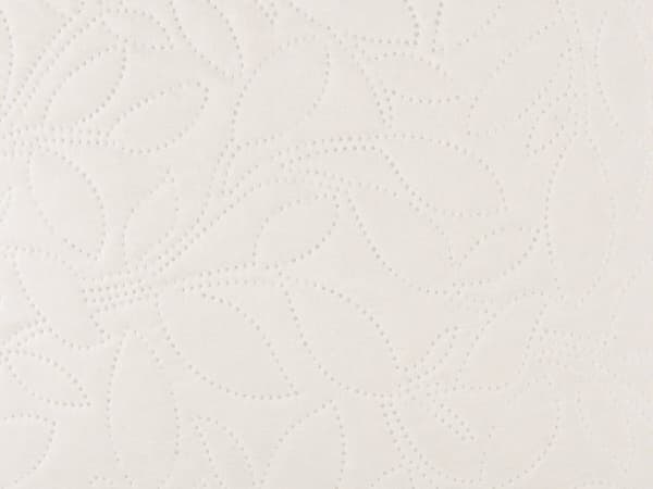 Sengeteppe Kremfarget Polyester 140 x 210 cm med puter Preget mønster Dekorativt sengetøy Klassisk design soverom