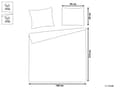 Miniatyrbilde 3 av 10: Sengeteppe Grå Polyester 140 x 210 cm med puter Preget mønster Dekorativt sengetøy Klassisk Design Soverom