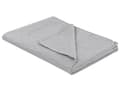 Miniatyrbilde 5 av 10: Sengeteppe Grå Polyester 140 x 210 cm med puter Preget mønster Dekorativt sengetøy Klassisk Design Soverom