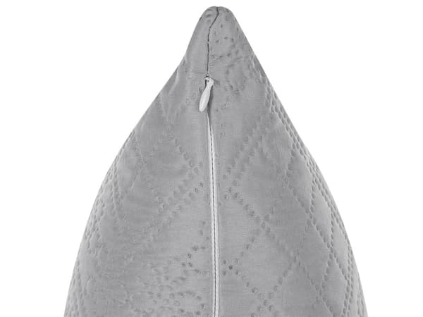 Sengeteppe Grå Polyester 140 x 210 cm med puter Preget mønster Dekorativt sengetøy Klassisk Design Soverom