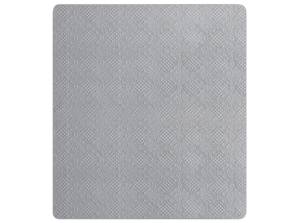 Sengeteppe Grå Polyester 160 x 220 cm med puter Preget mønster Dekorativt sengetøy Klassisk Design Soverom