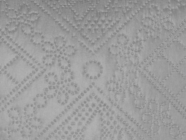 Sengeteppe Grå Polyester 160 x 220 cm med puter Preget mønster Dekorativt sengetøy Klassisk Design Soverom