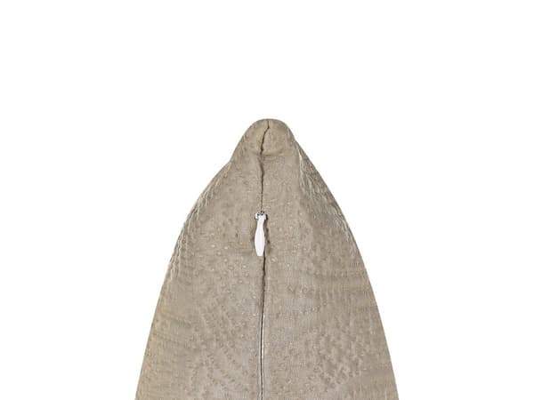 Sengeteppe Taupe Polyester 160 x 220 cm med puter Preget mønster Dekorativt sengetøy Klassisk design Soverom