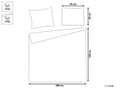 Miniatyrbilde 3 av 9: Sengeteppe og Putesett Brunt Polyester 200 x 220 cm Preget mønster Dekorativt sengetøy Klassisk design soverom