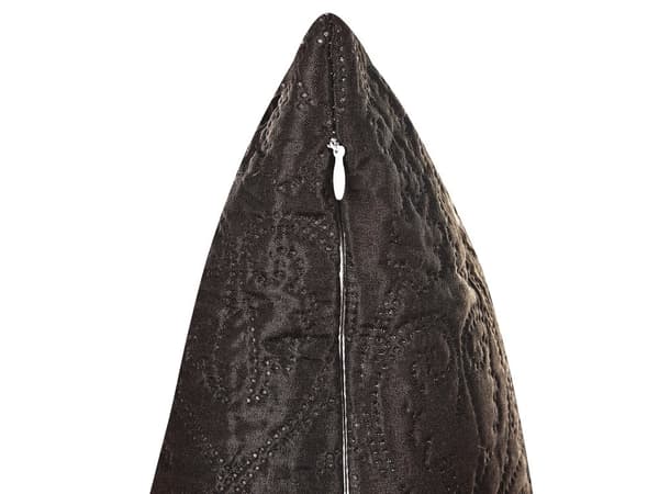 Sengeteppe og Putesett Brunt Polyester 200 x 220 cm Preget mønster Dekorativt sengetøy Klassisk design soverom