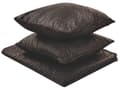 Miniatyrbilde 1 av 9: Sengeteppe og Putesett Brunt Polyester 200 x 220 cm Preget mønster Dekorativt sengetøy Klassisk design soverom