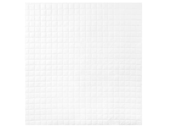 Dyne Hvit polyesterblanding Dobbeltstørrelse 200 x 220 cm Helårsdyne med knapper Quiltet