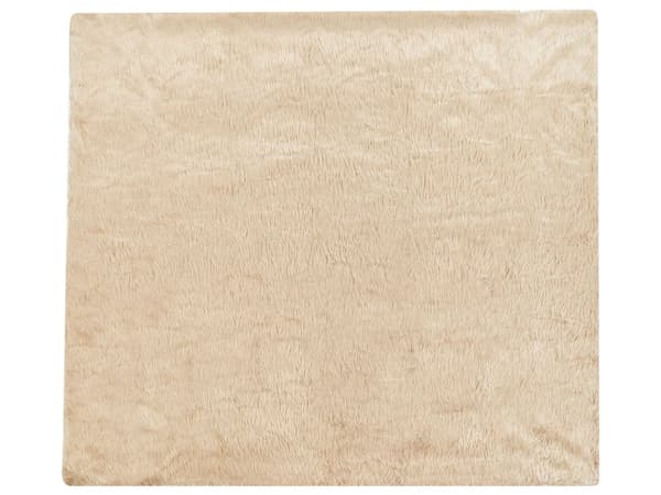 Sengeteppe Lysebrunt Mykt Stoff 200 x 220 cm Fuskepelsteppe