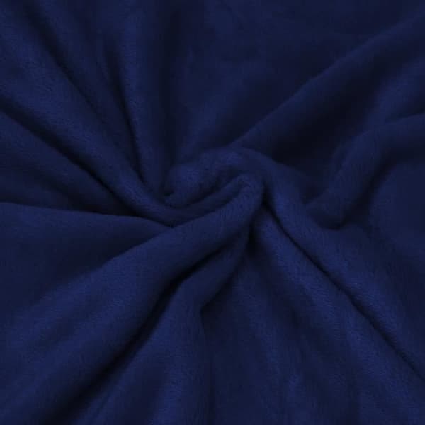 Filt - SPRINGOS - 200x220 cm - Kungsblå - 100% polyester - Mjuk och varm