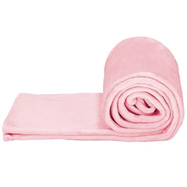 Överdrag - SPRINGOS® - 200X220 cm - Mjuk - Rosa - Polyester 100%